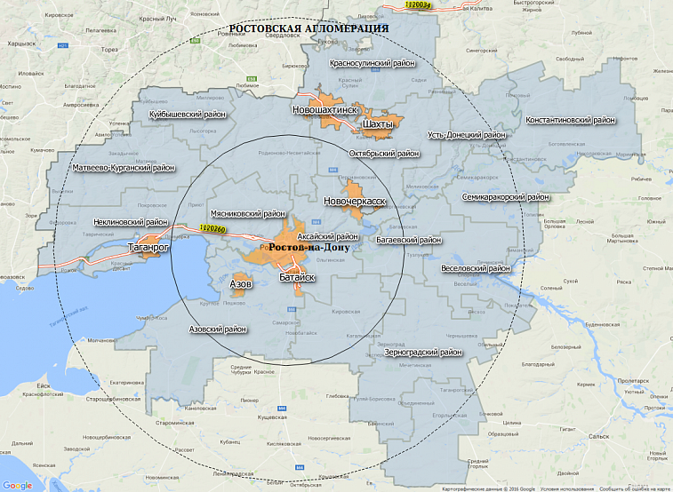 Ростов карта спутник