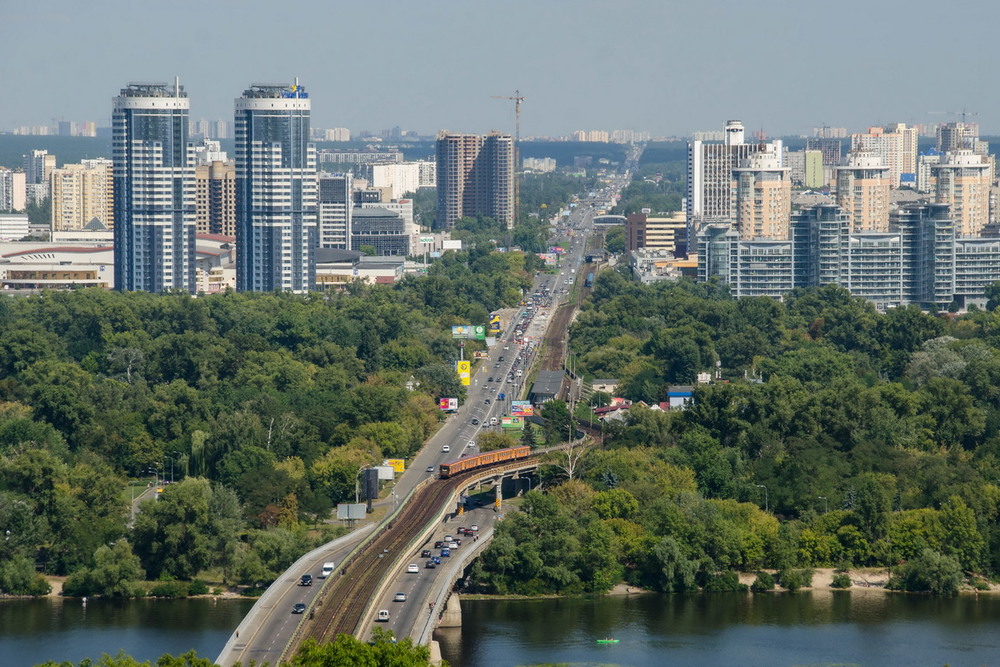 Киев левый берег карта